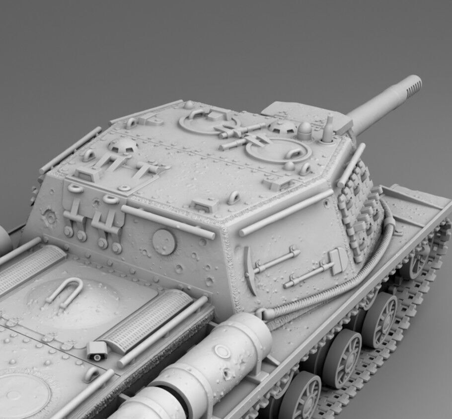 USSR tank SU-152 3D print model_8