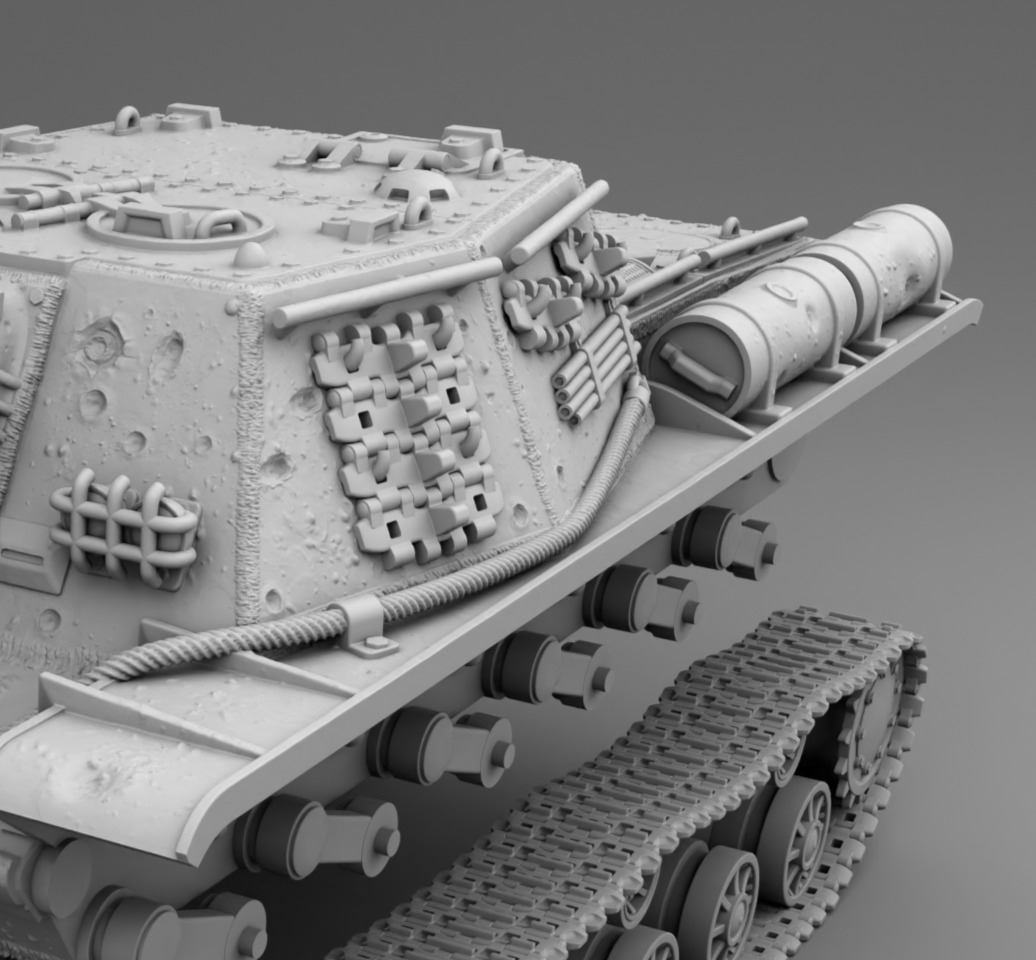 USSR tank SU-152 3D print model_12