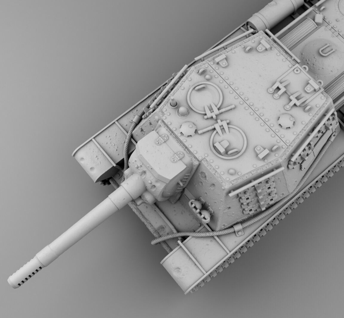 USSR tank SU-152 3D print model_11