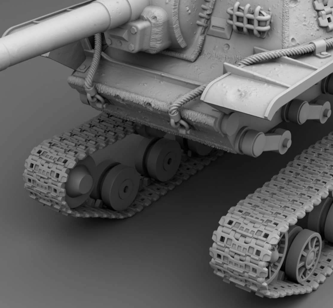 USSR tank SU-152 3D print model_13