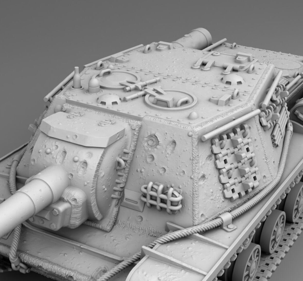 USSR tank SU-152 3D print model_5