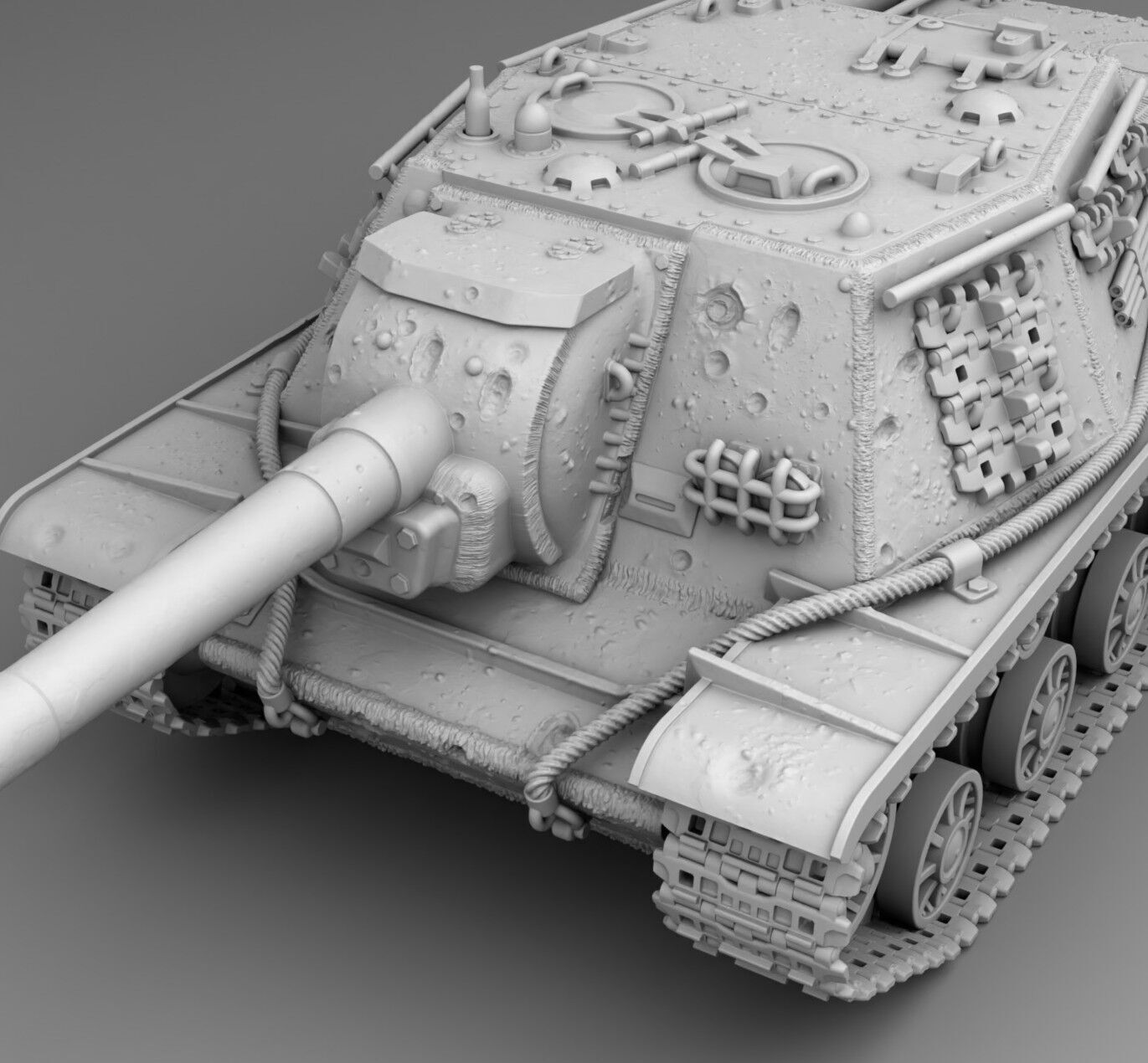 USSR tank SU-152 3D print model_7