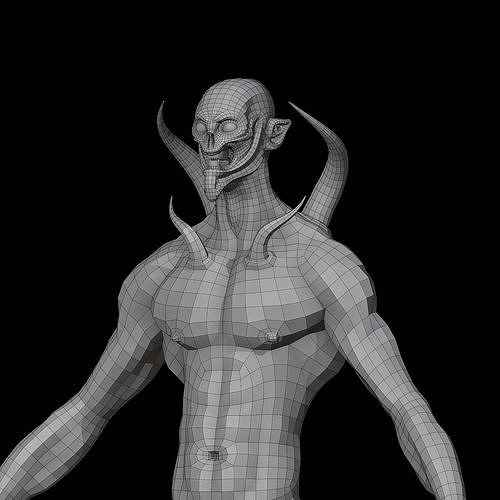 3D model Daemon Lowpoly Base Character VR / AR / low-poly | CGTrader