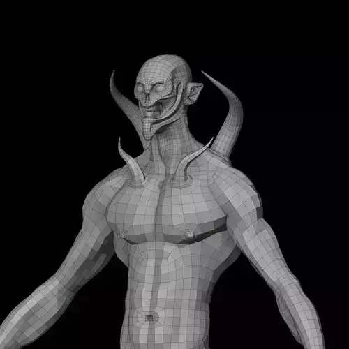 Daemon Lowpoly Base Character 