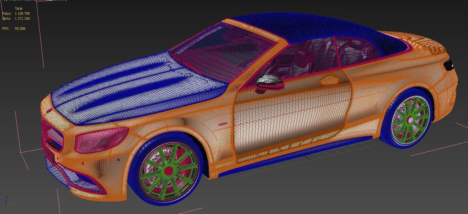 Mercedes Benz S63 3D model_6