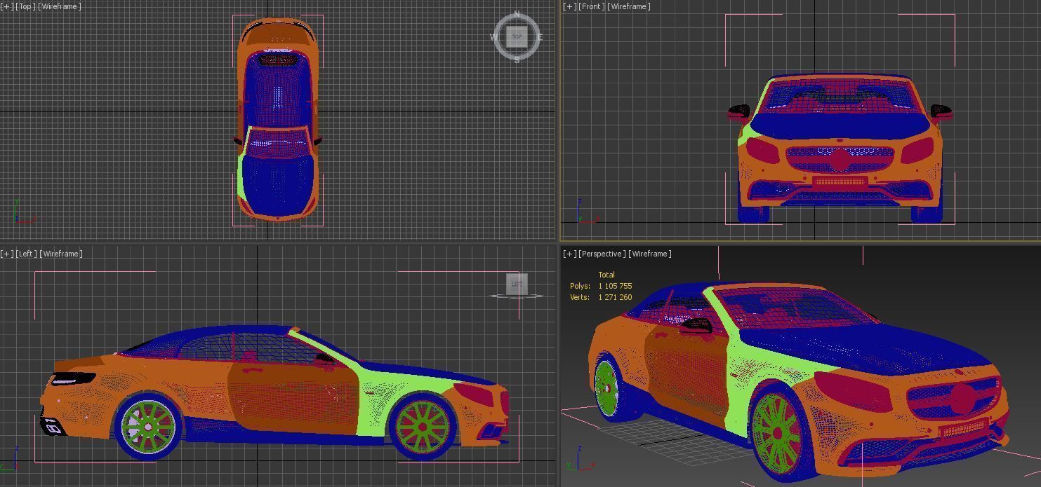 Mercedes Benz S63 3D model_13