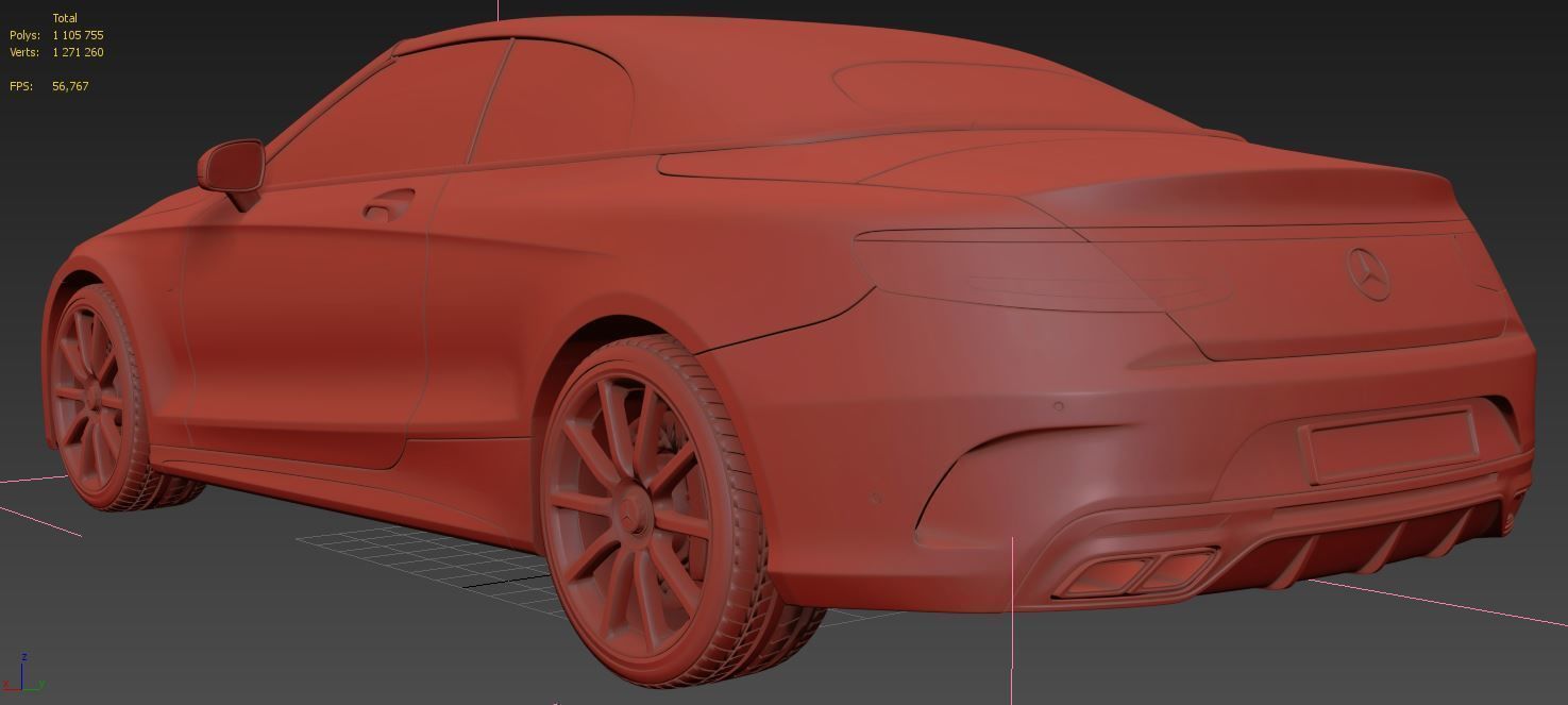 Mercedes Benz S63 3D model_18