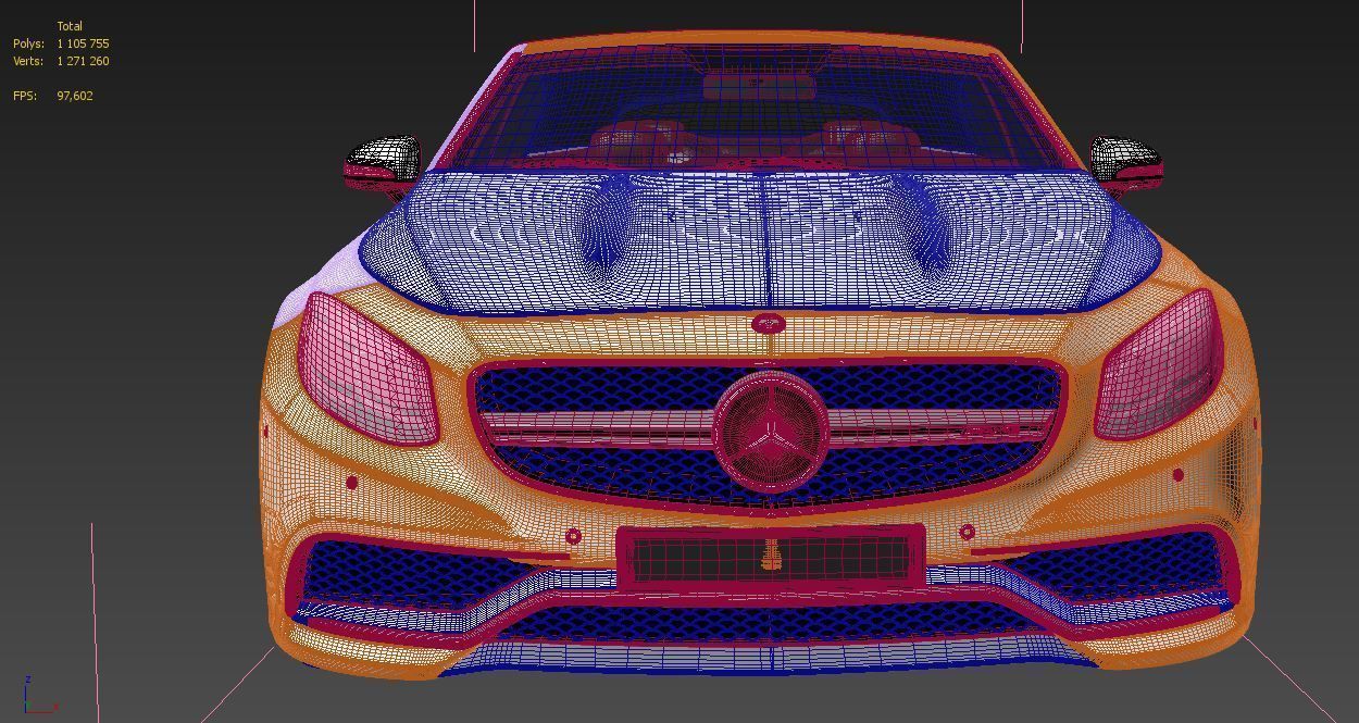 Mercedes Benz S63 3D model_7