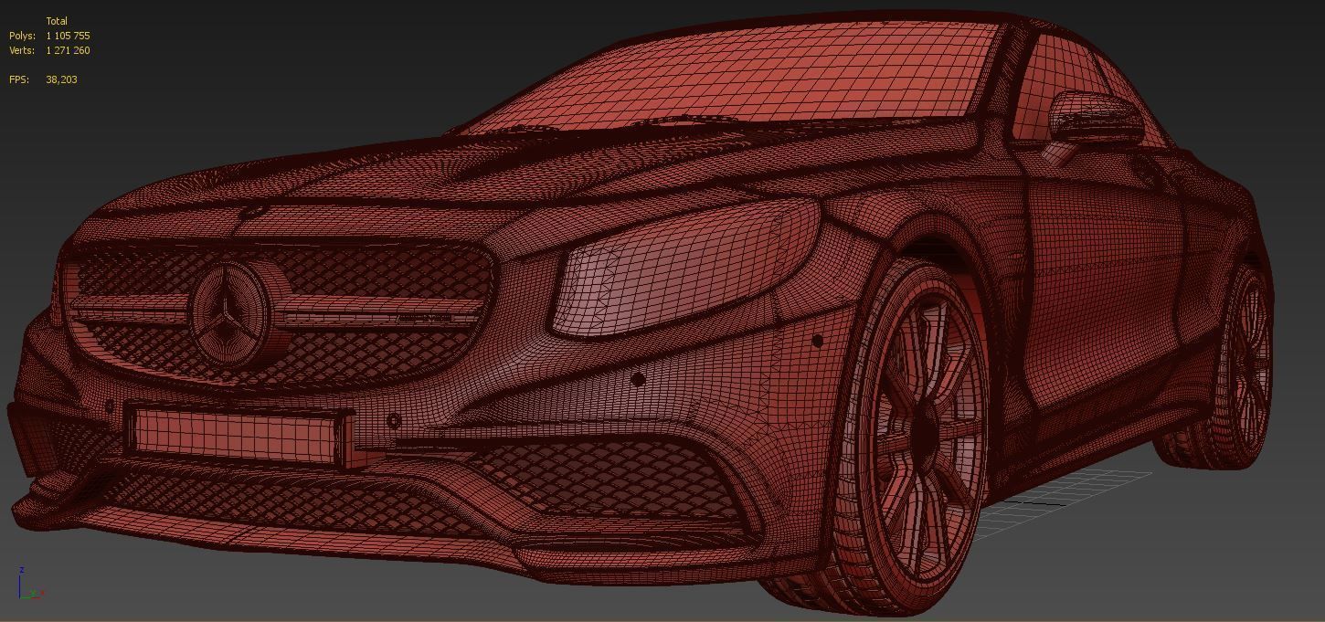 Mercedes Benz S63 3D model_19