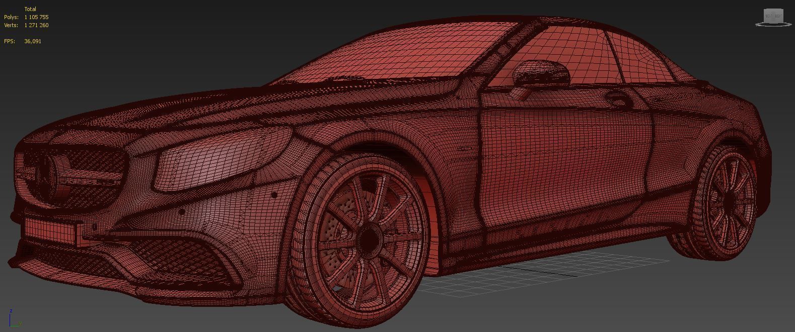 Mercedes Benz S63 3D model_26