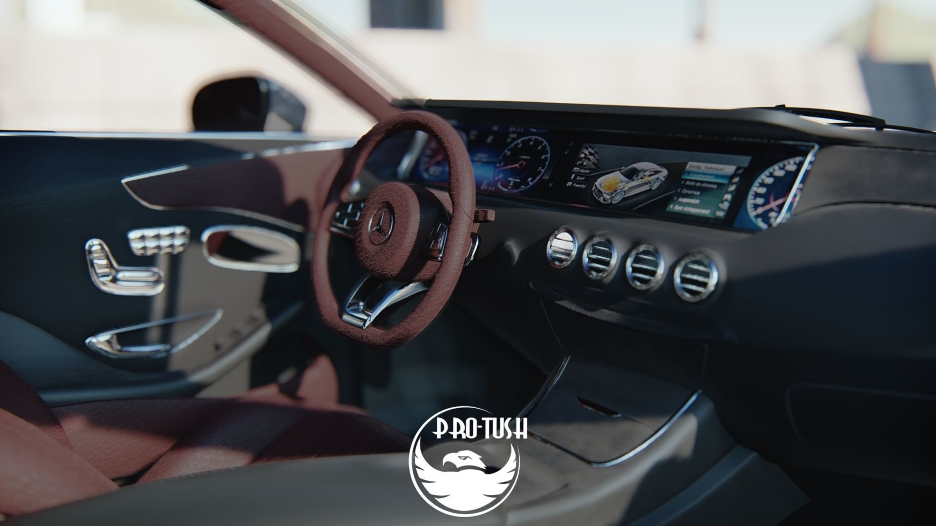 Mercedes Benz S63 3D model_2
