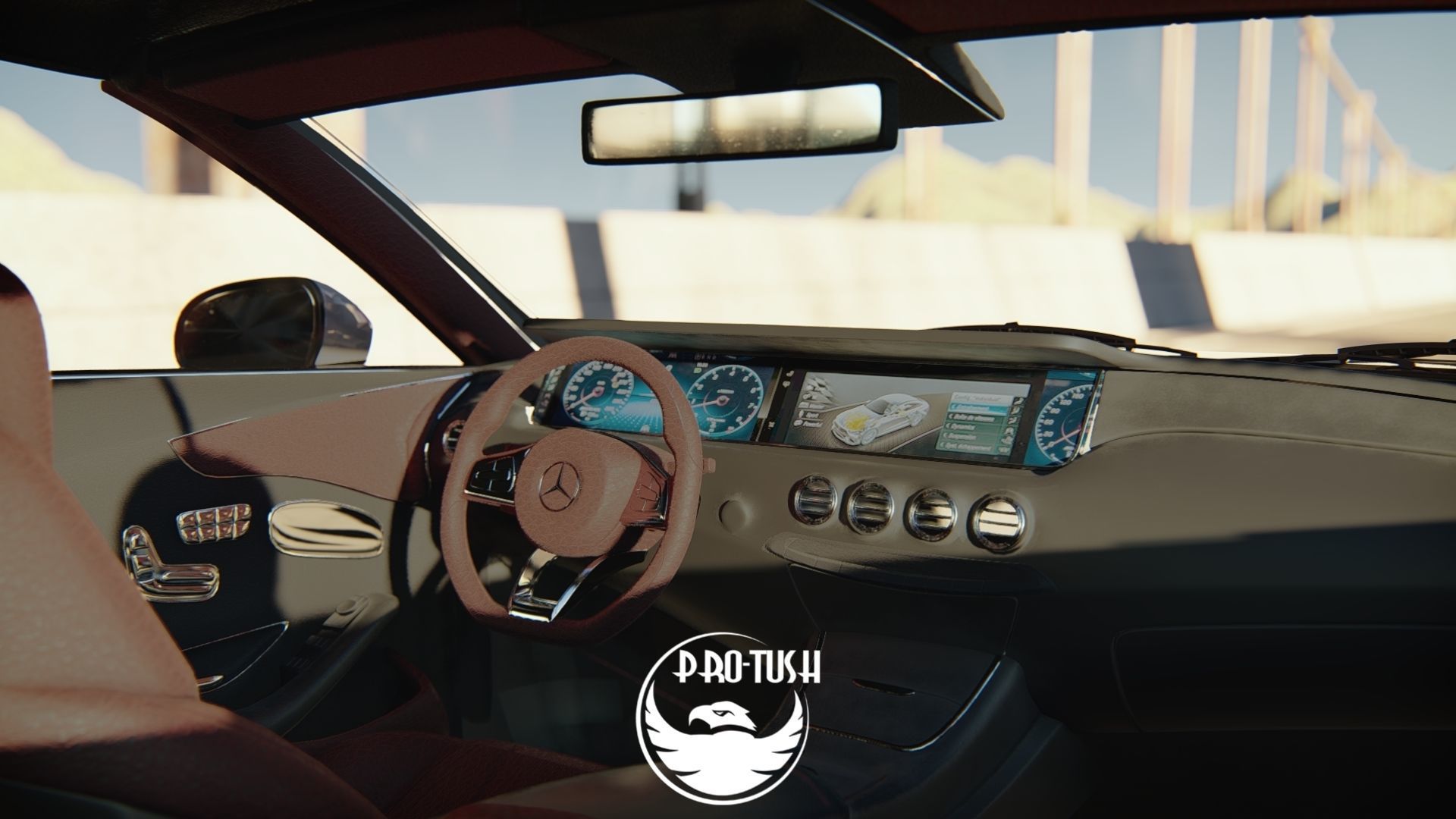 Mercedes Benz S63 3D model_4
