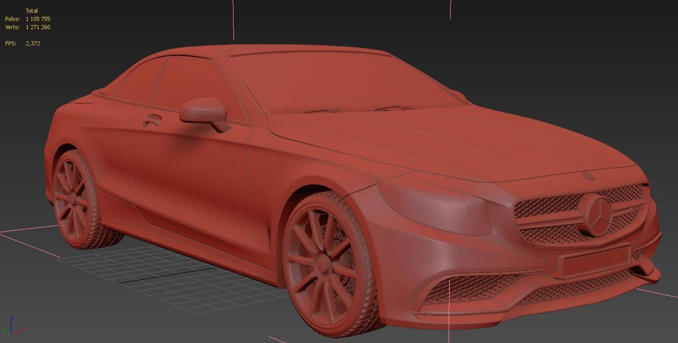 Mercedes Benz S63 3D model_15