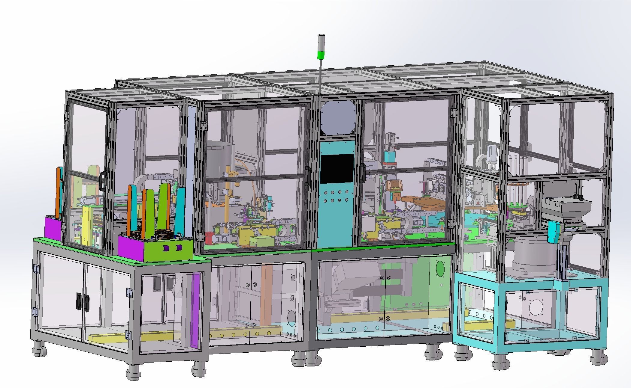 Tray curing automatic loading and unloading machine 3D model | CGTrader
