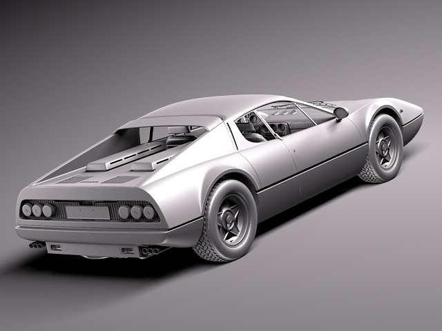Ferrari 365 GT4 BB 1973 - 1984 3D model_11