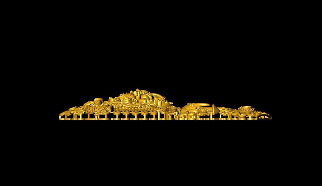 GANASH NAKLACE 3D print model_3