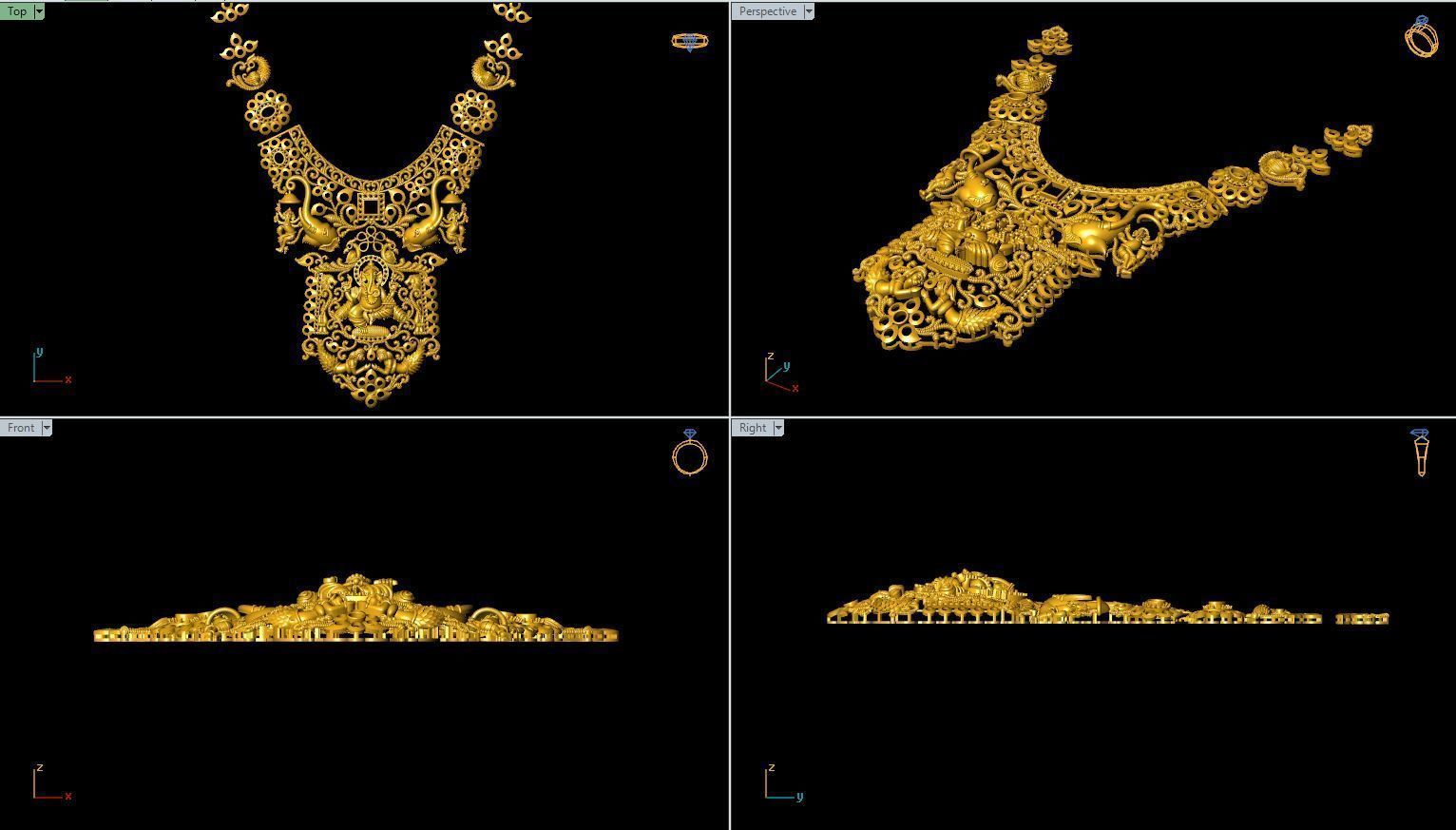 GANASH NAKLACE 3D print model_1