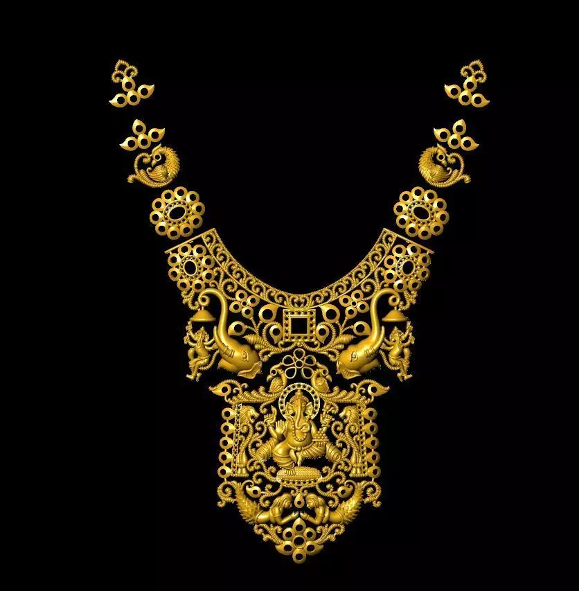 GANASH NAKLACE 3D print model_0