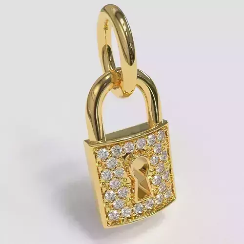 The Love Lock Charm 3D print model