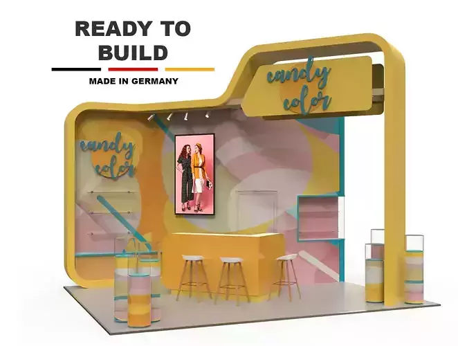 exhibition booth stall design custom