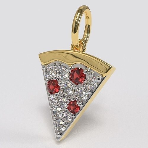 The Pizza Slice Charm 3D print model