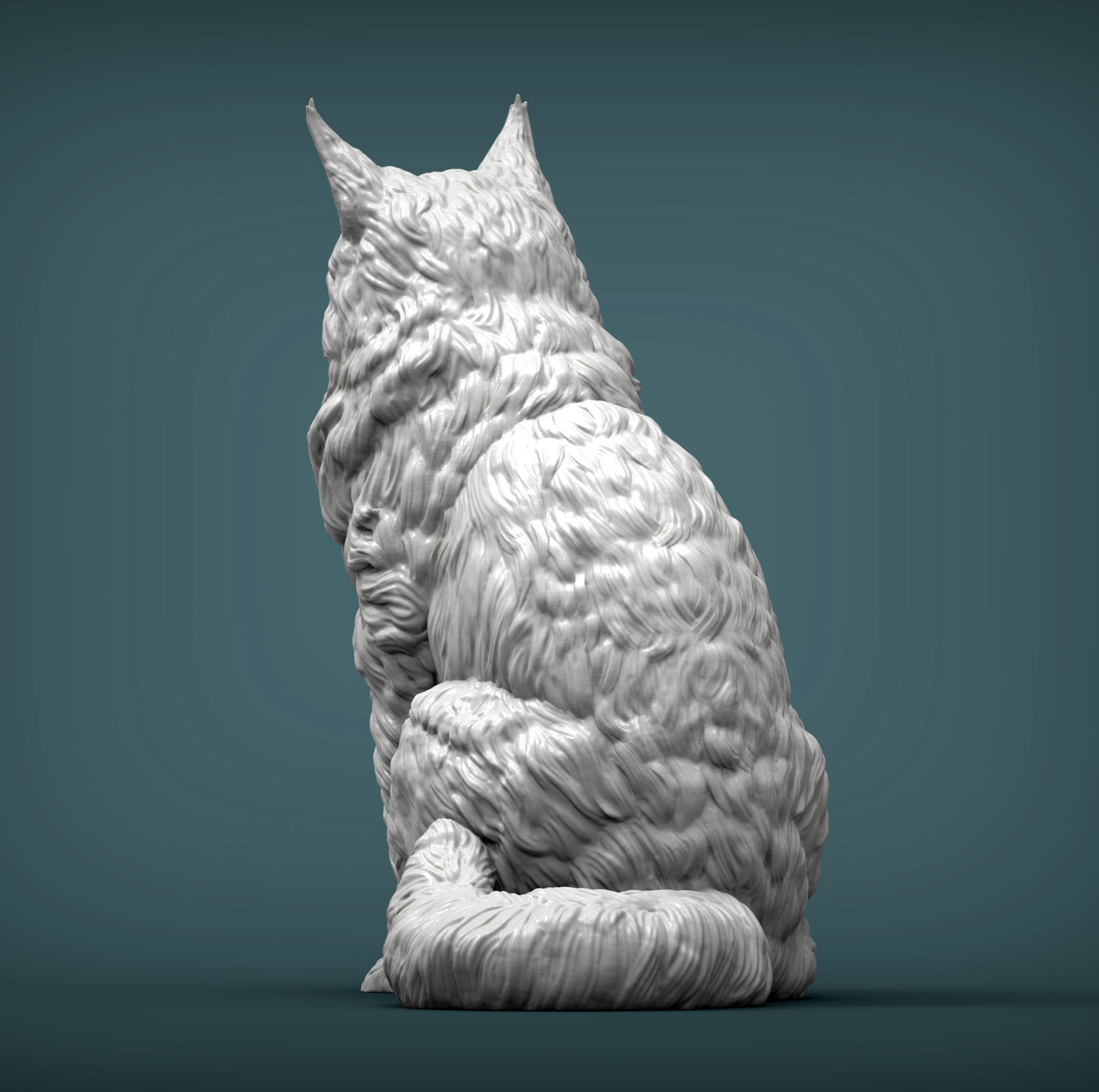 Maine Coon 3D print model_4