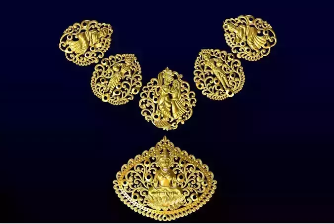 antique laxmi naklace