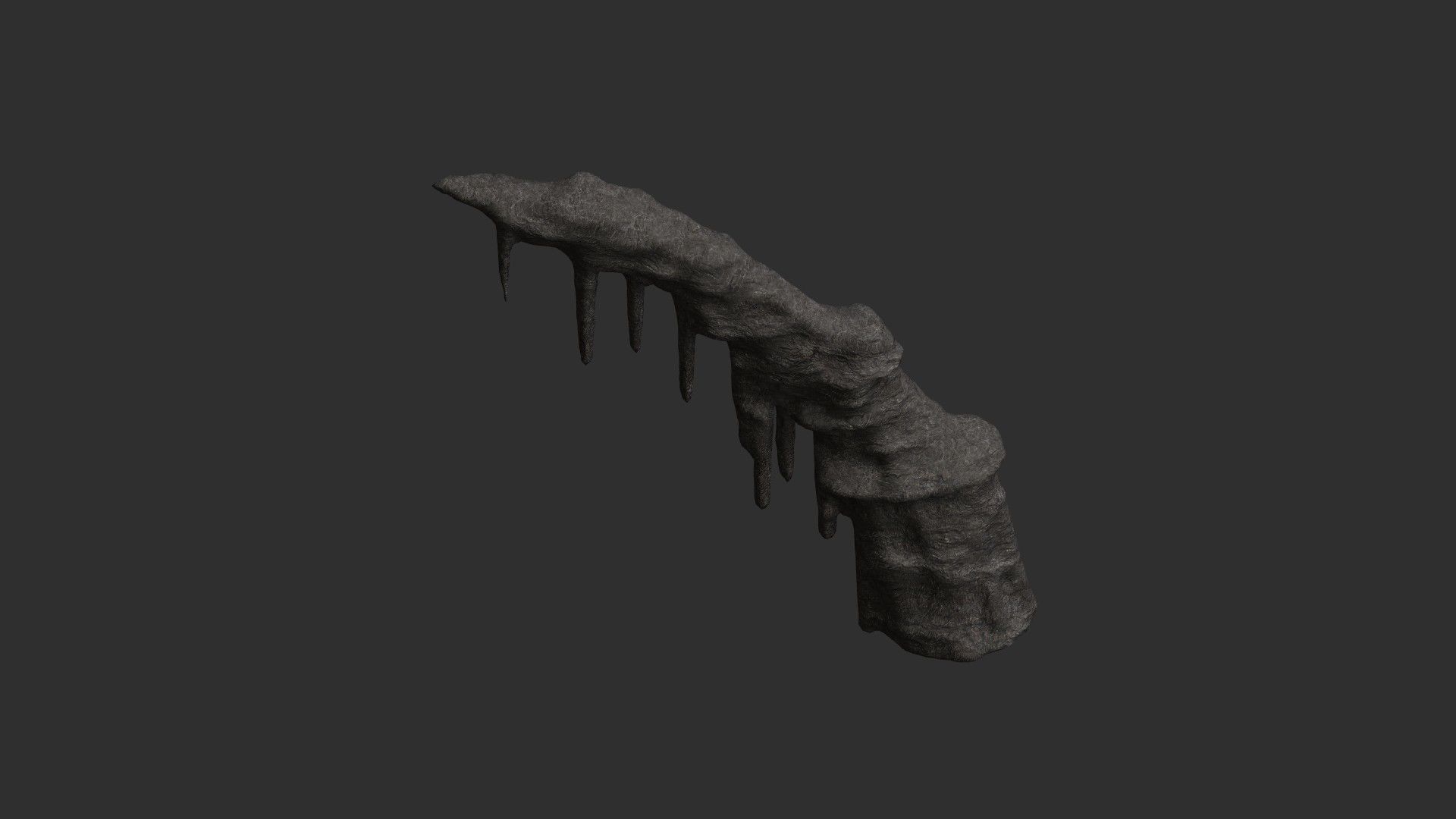 Cave Rock K - Base Low-poly 3D model_3