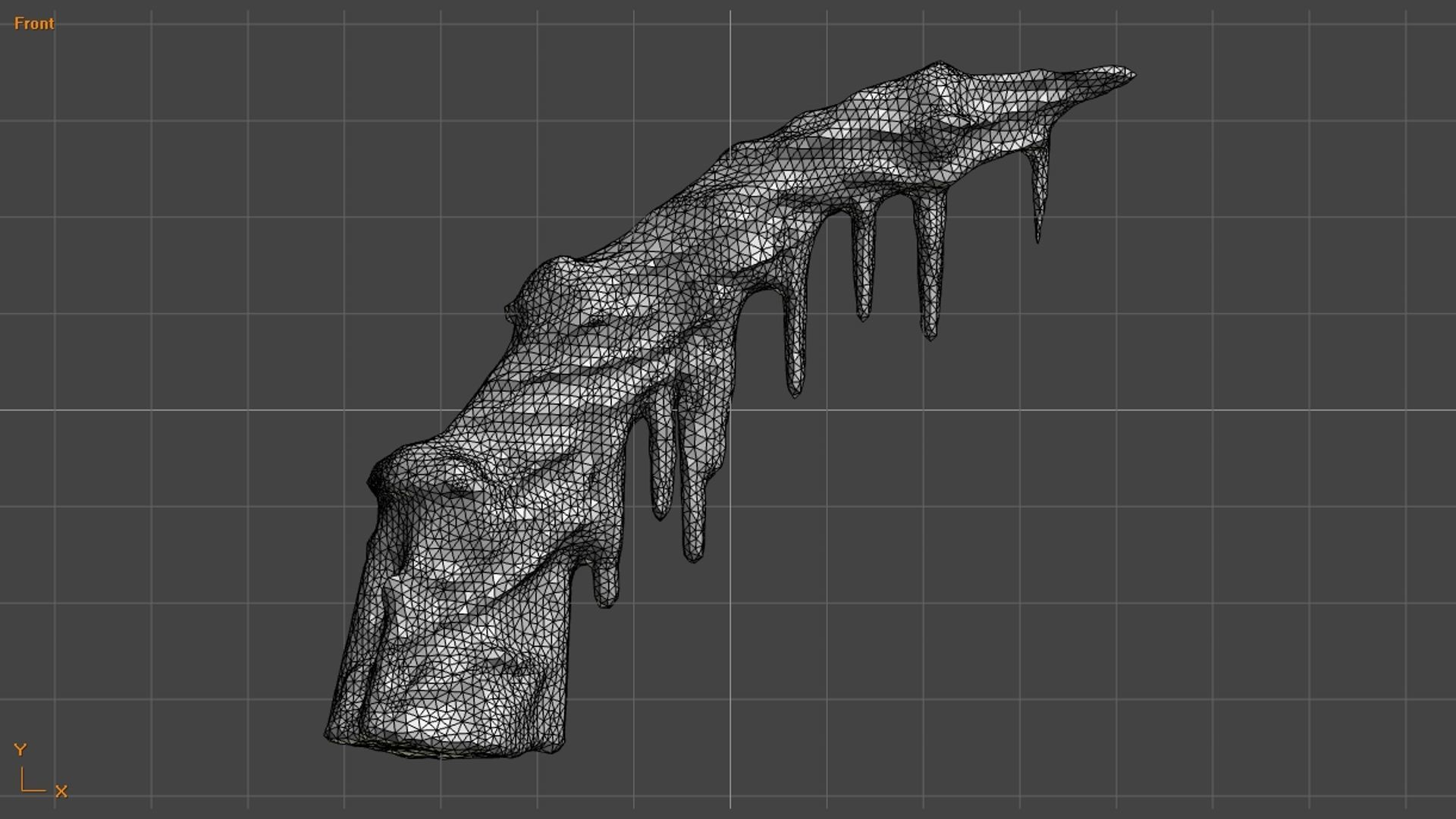 Cave Rock K - Base Low-poly 3D model_10