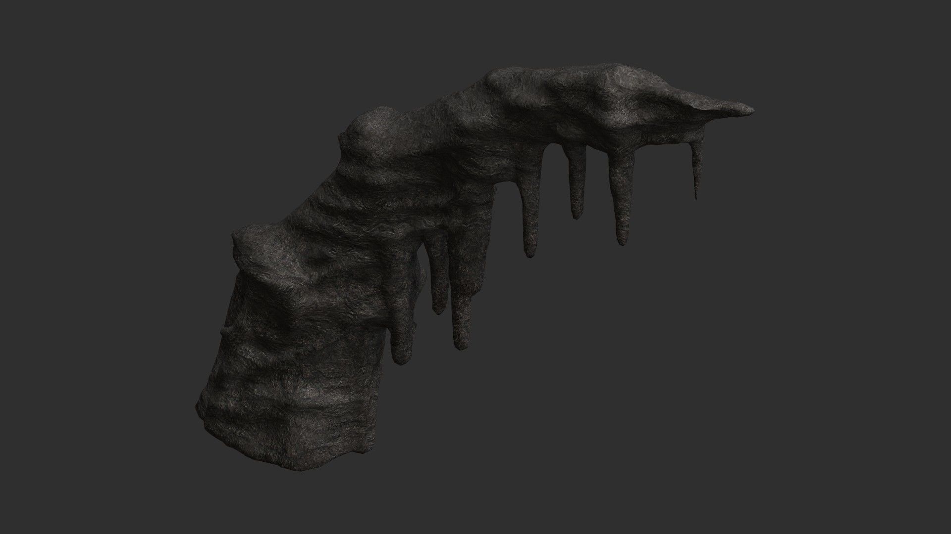 Cave Rock K - Base Low-poly 3D model_1