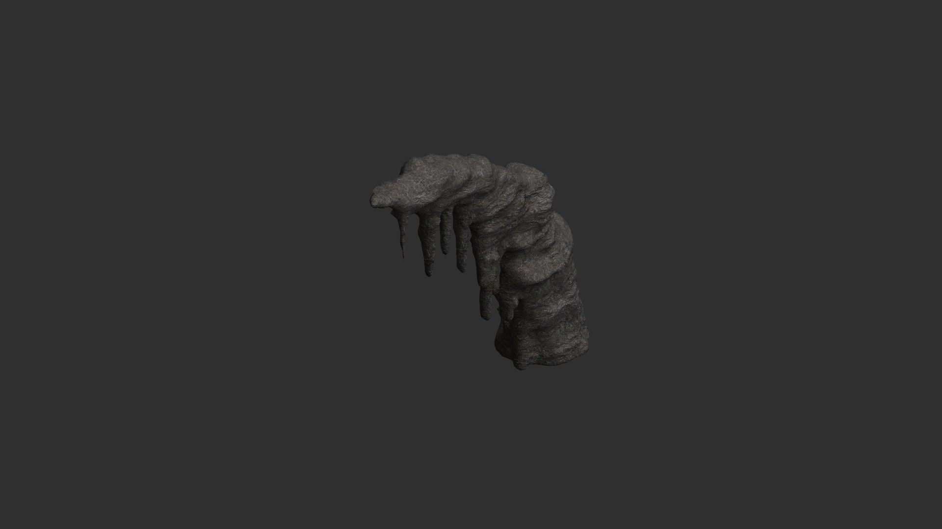 Cave Rock K - Base Low-poly 3D model_4