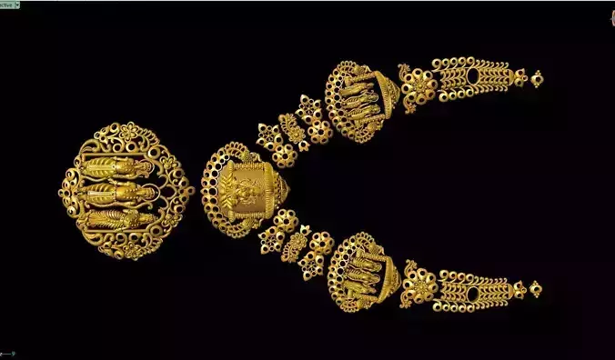 Nakalce gold ornaments from dynasty of person