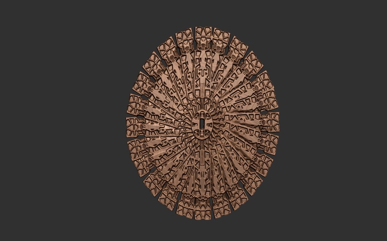 feral predator prey shield opened and closed versions 3D print model_5