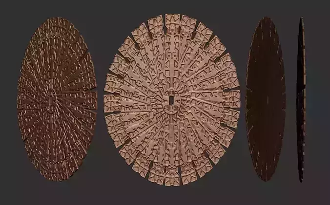 feral predator prey shield opened and closed versions 3D print model