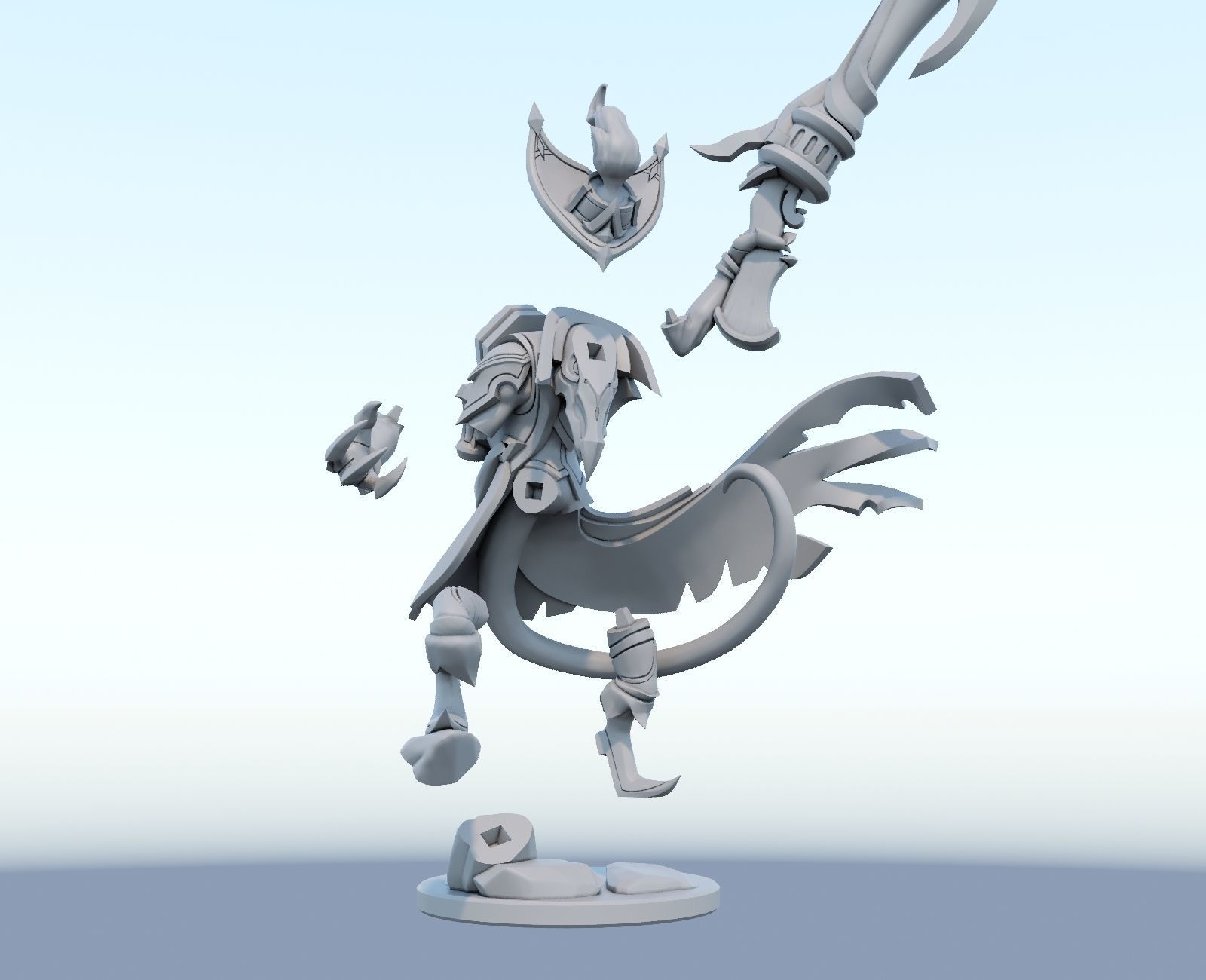 twitch high noon League of Legends 3D print model 3D print model_4