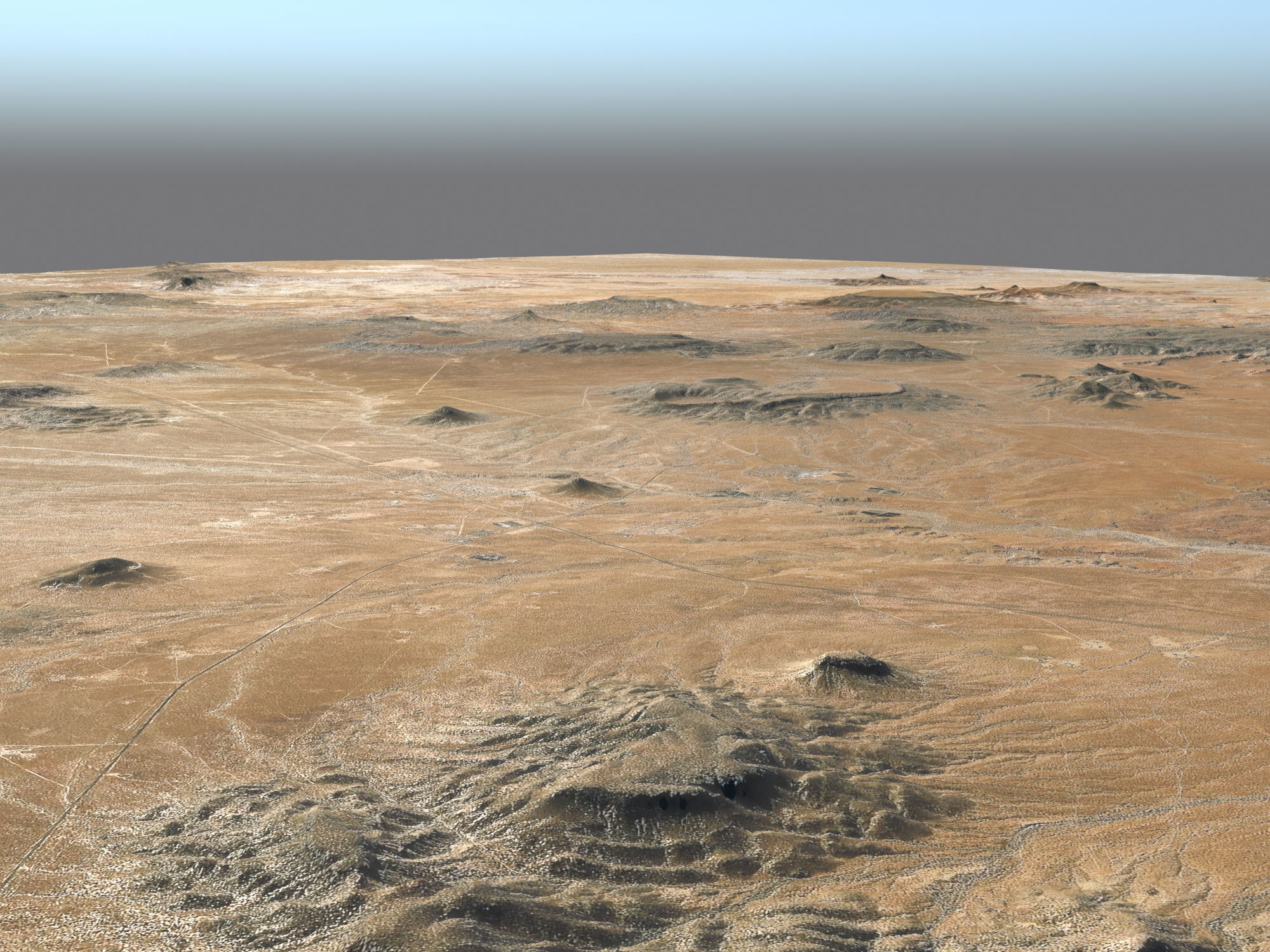Desert Landscape 3D model_4