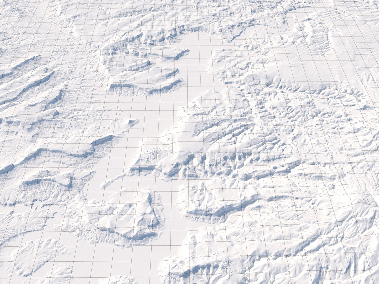 Desert Valley River Canyon 3D model_14