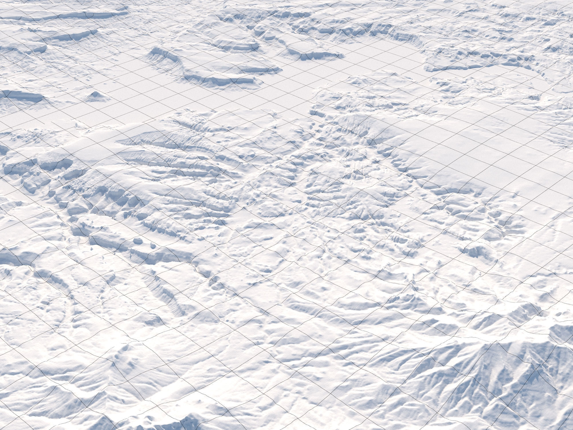 Desert Valley River Canyon 3D model_15