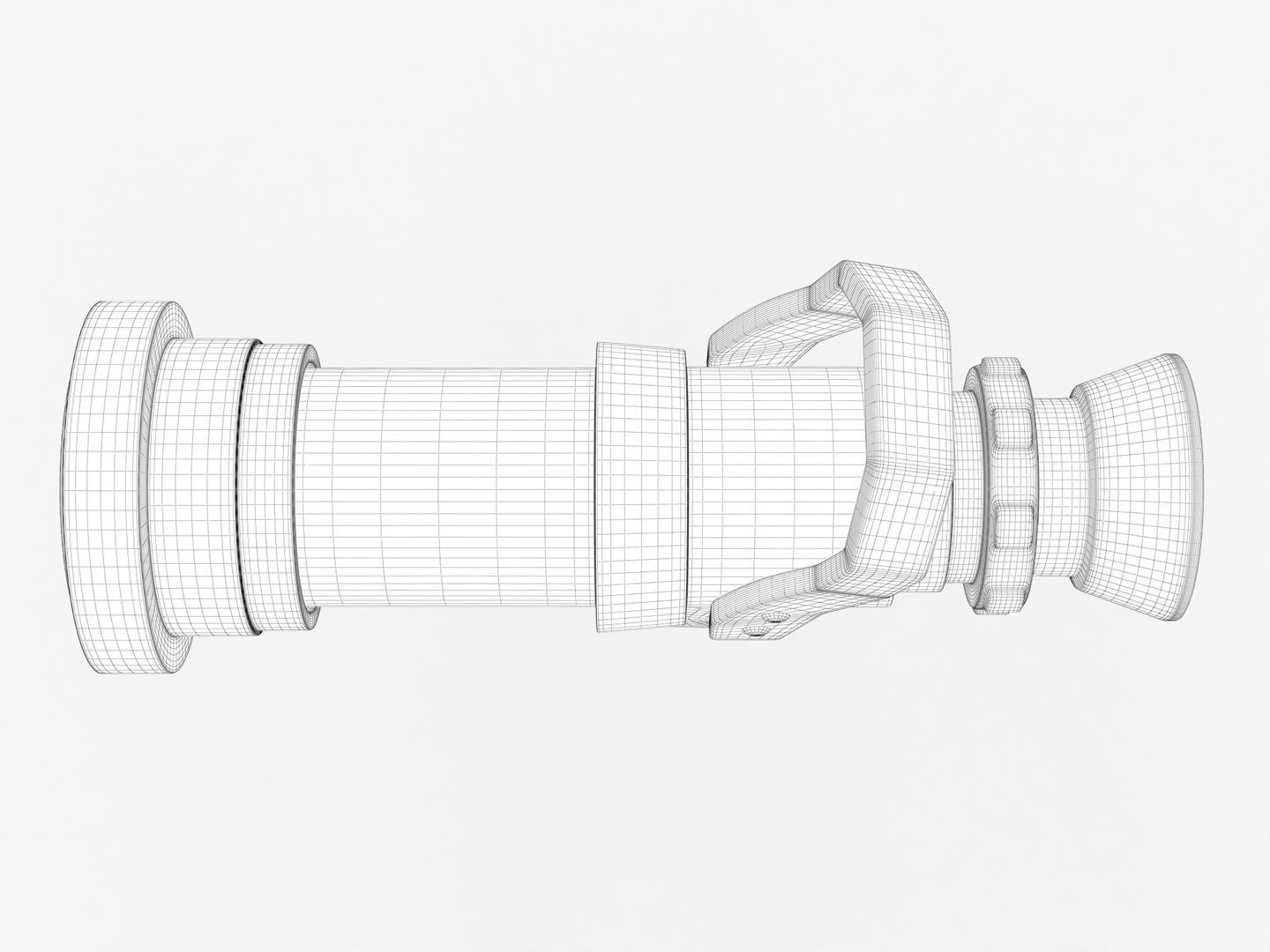 Fire Hose Nozzle 3D model_17