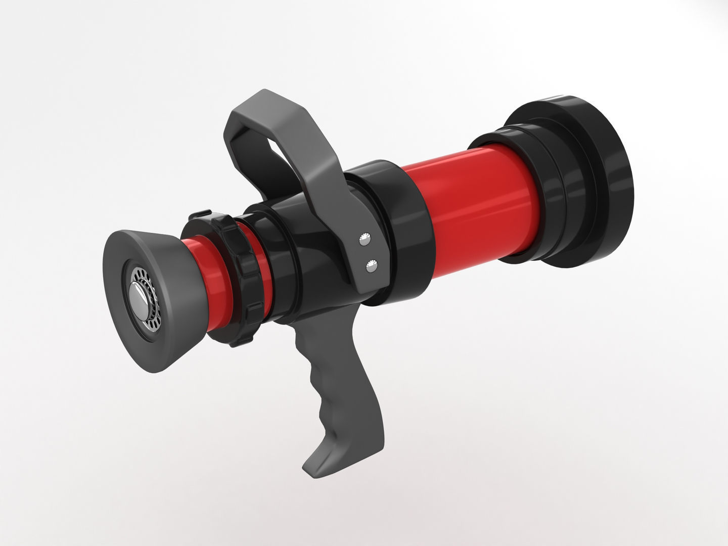 Fire Hose Nozzle 3D model_4