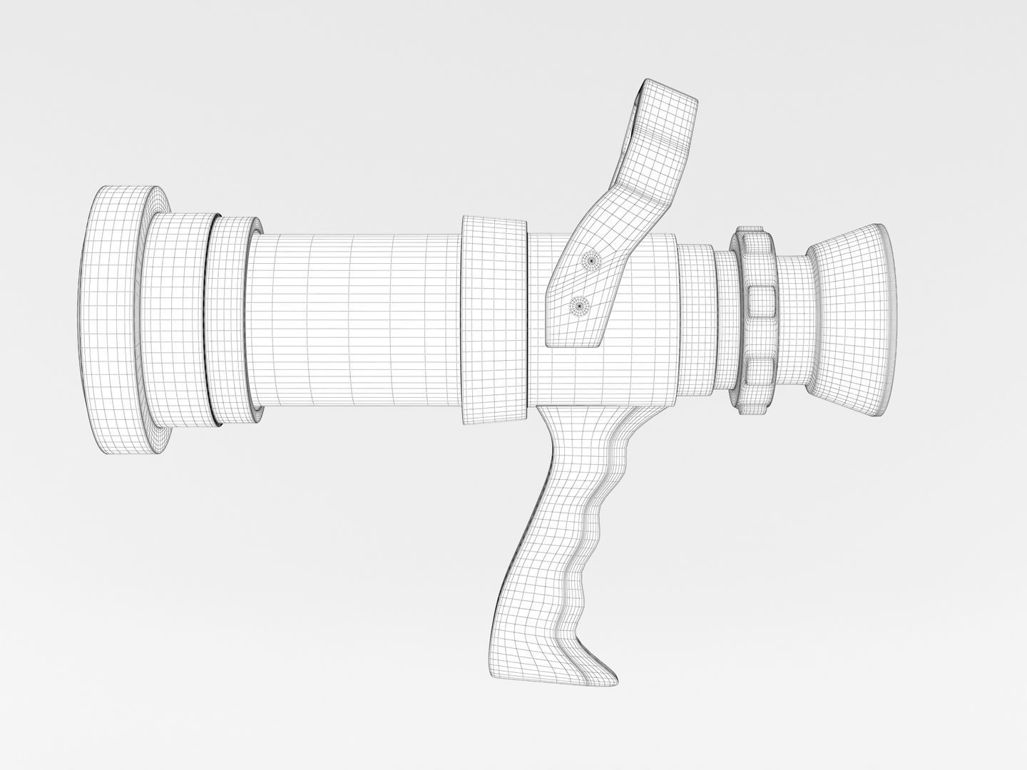 Fire Hose Nozzle 3D model_15