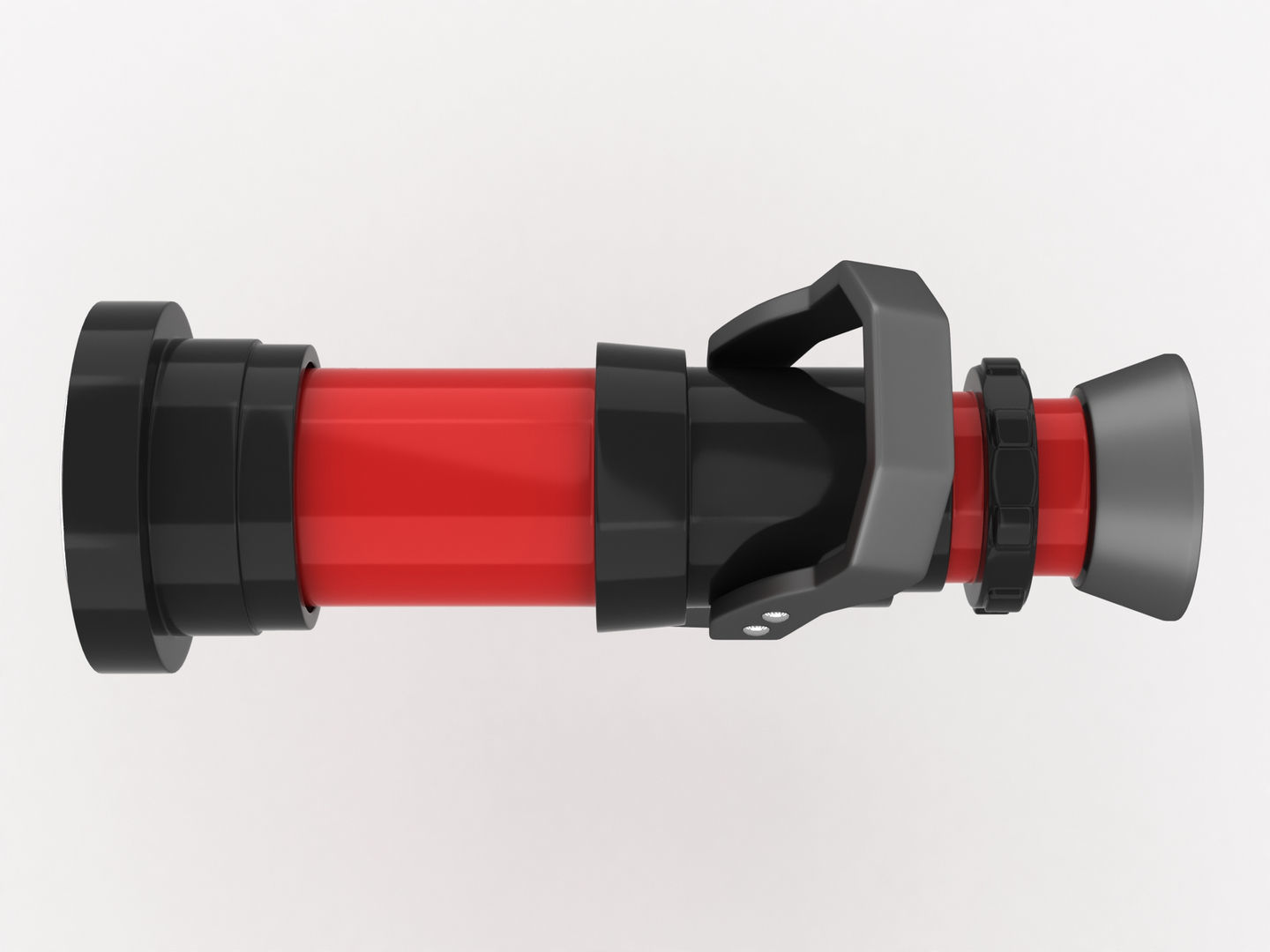 Fire Hose Nozzle 3D model_8