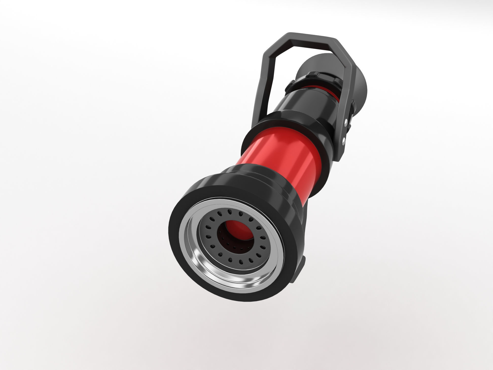 Fire Hose Nozzle 3D model_2