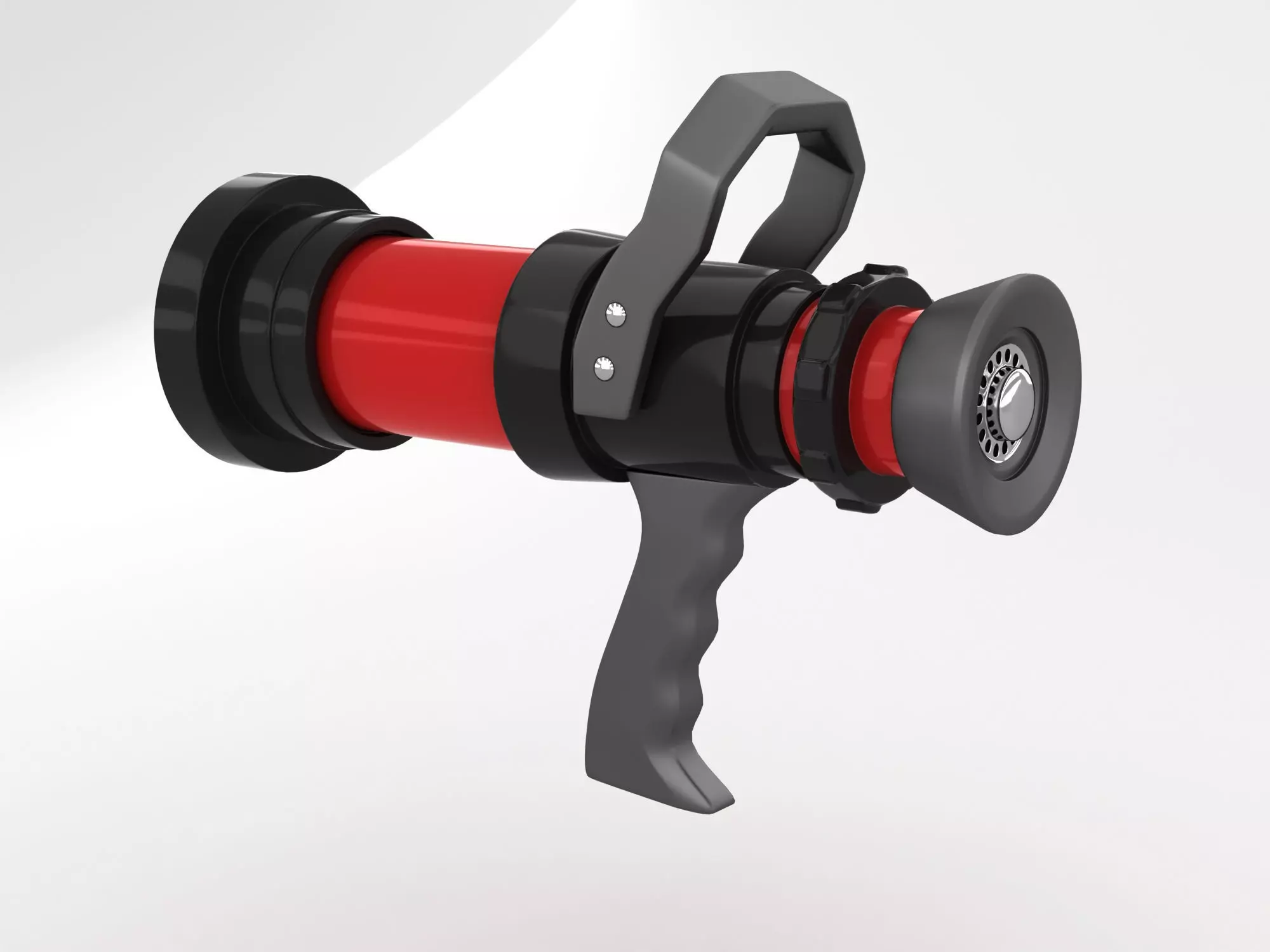 Fire Hose Nozzle 3D model_0