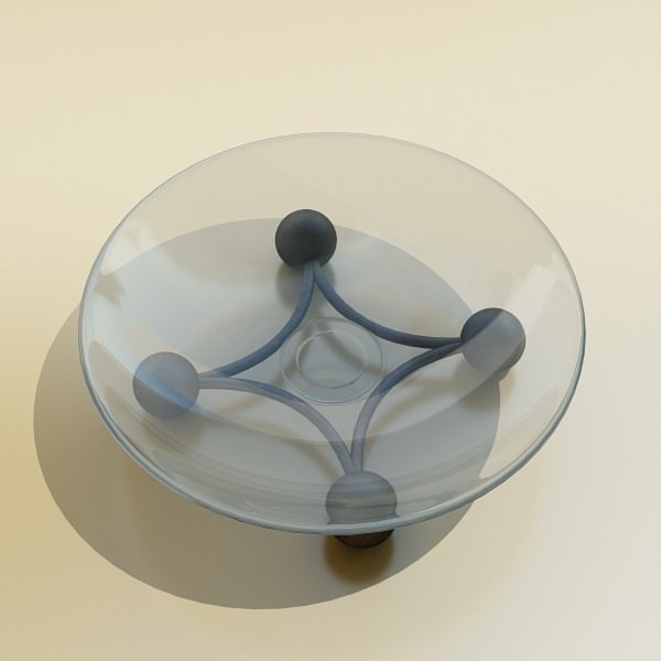 Contemporary Decorative Bowl 14 3D model_4