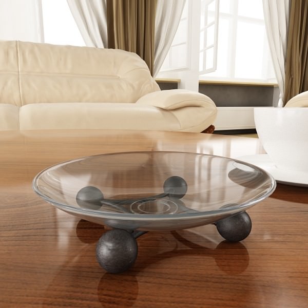 Contemporary Decorative Bowl 14 3D model_2