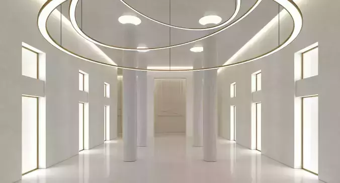 Luxury Building Entrance Lobby