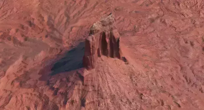 Monument Valley Butte Mountain 2 3D model