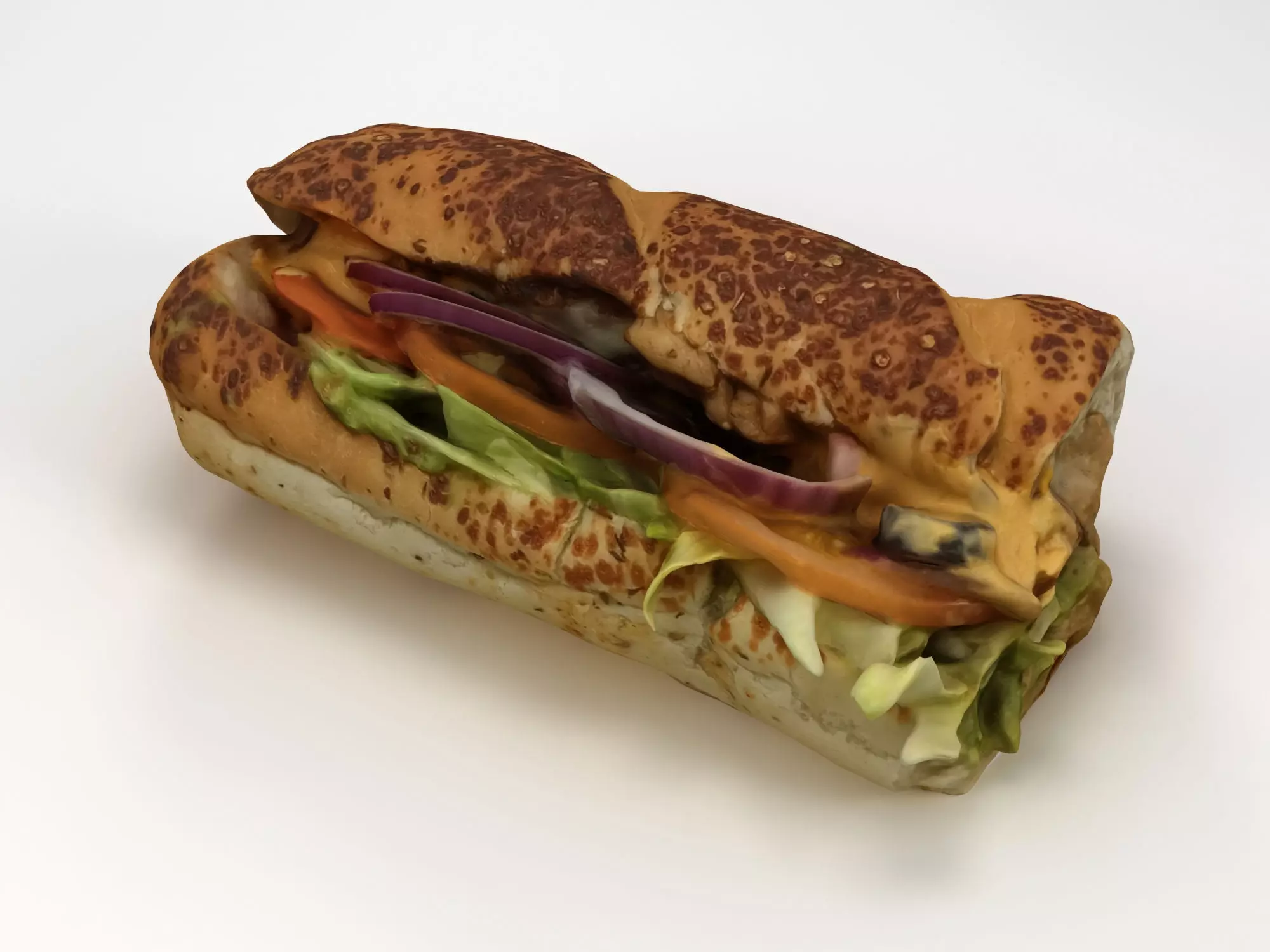 Subway Sandwich 3D model_0