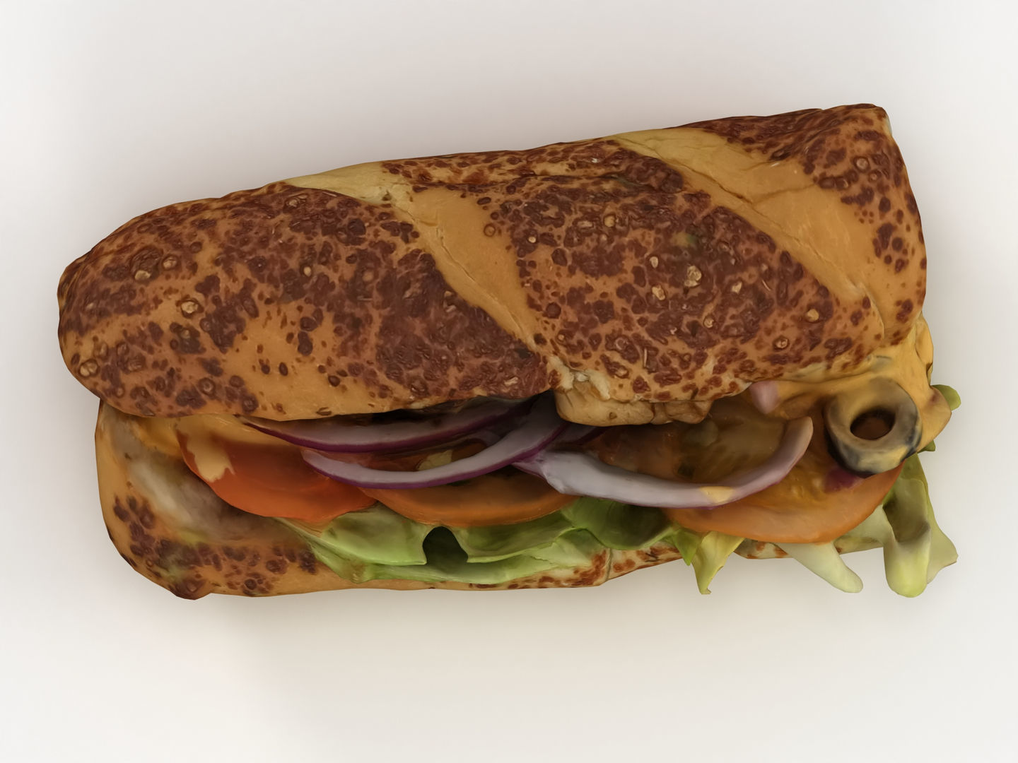 Subway Sandwich 3D model_8